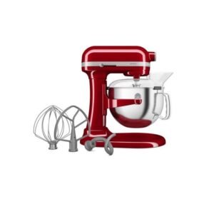 Batidora de pedestal con tazón elevable (roja)